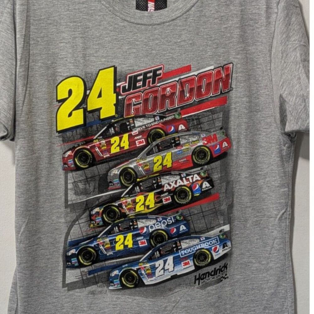 Jeff Gordon Hendricks Motorsports graphics of past cars 2XL juniors